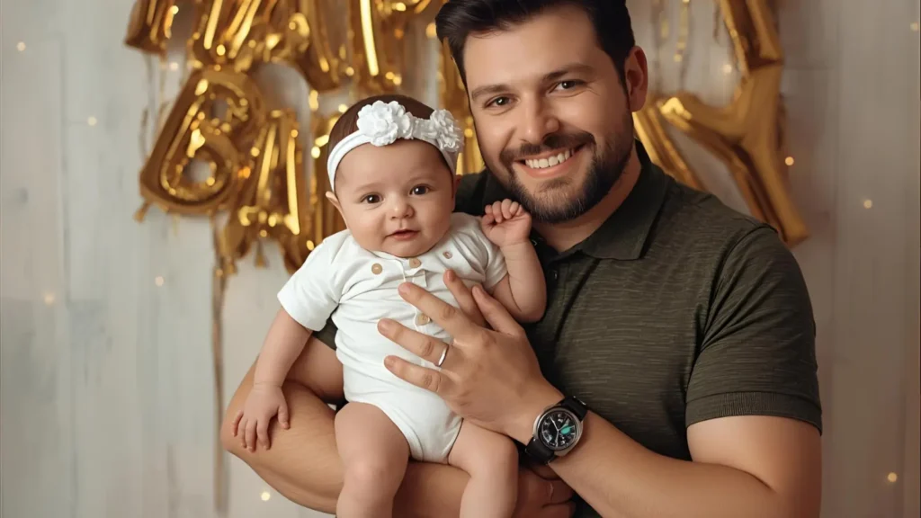 Anniversary Captions with Baby