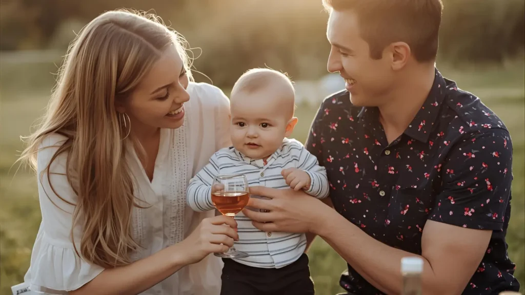 Anniversary Captions with Baby