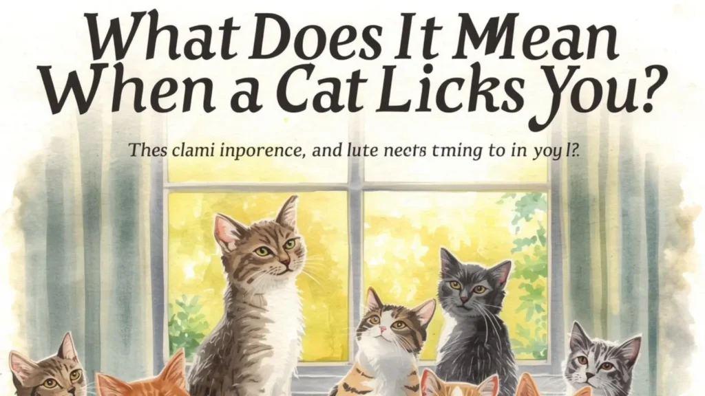 What Does It Mean When a Cat Licks You