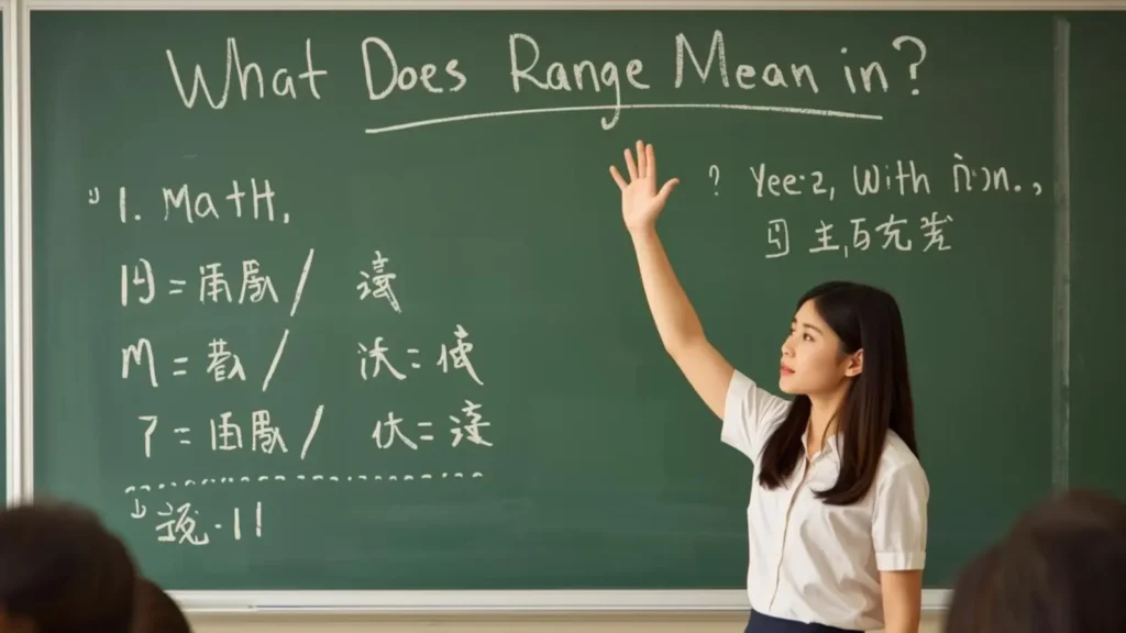 What Does Range Mean in Math