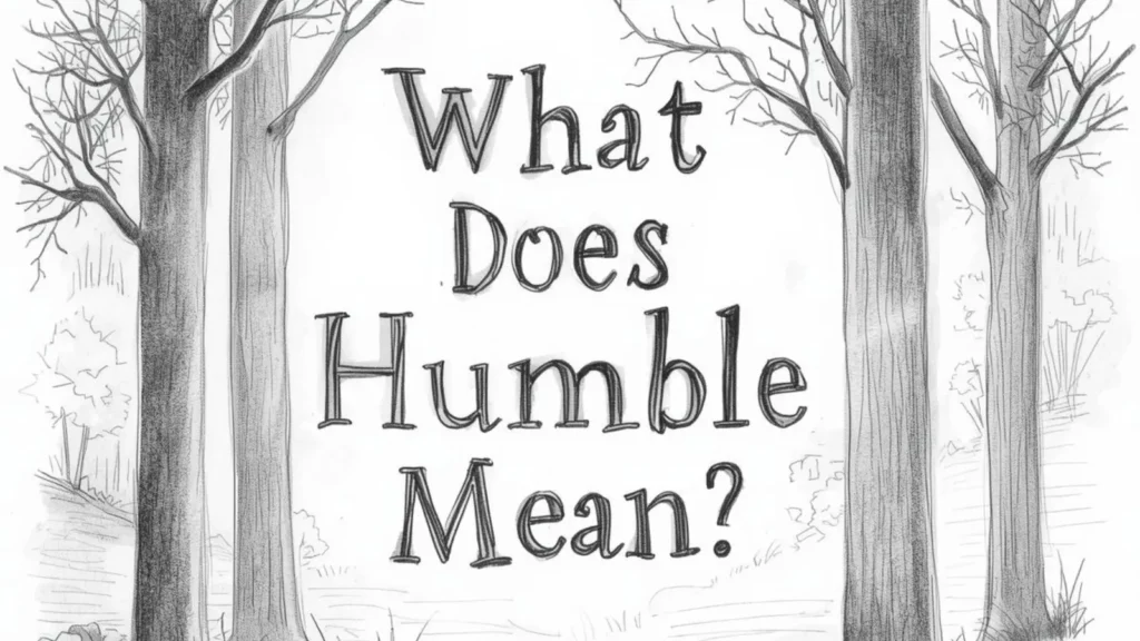 What Does Humble Mean