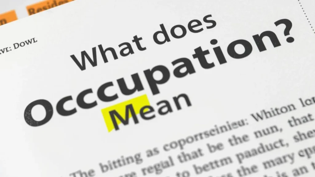 What Does Occupation Mean
