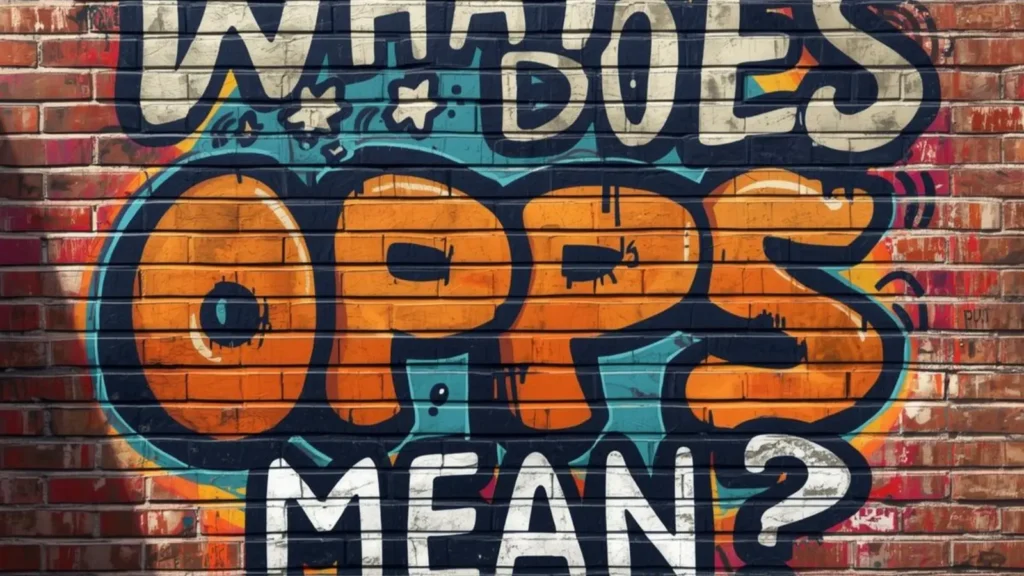 What Does Opps Mean