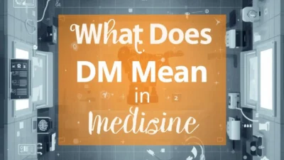 What Does DM Mean in Medicine